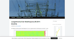 Desktop Screenshot of netzfrequenz.info